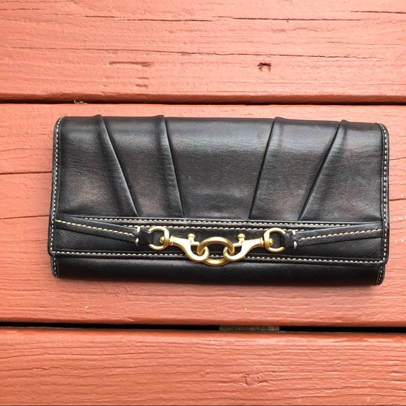 Coach Handbags - COACH • black leather wallet